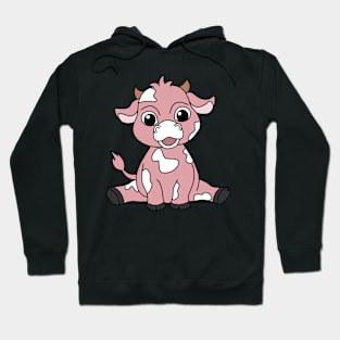 Pink cow Hoodie